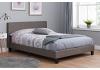 5ft King Size Berlinda Grey Fabric upholstered bed frame 4
